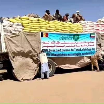 جمعية العون المباشر تواصل دعمها للاجئين السودانيين في تشاد